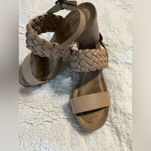 Pierre Dumas Braided Chunky Heel Sandal